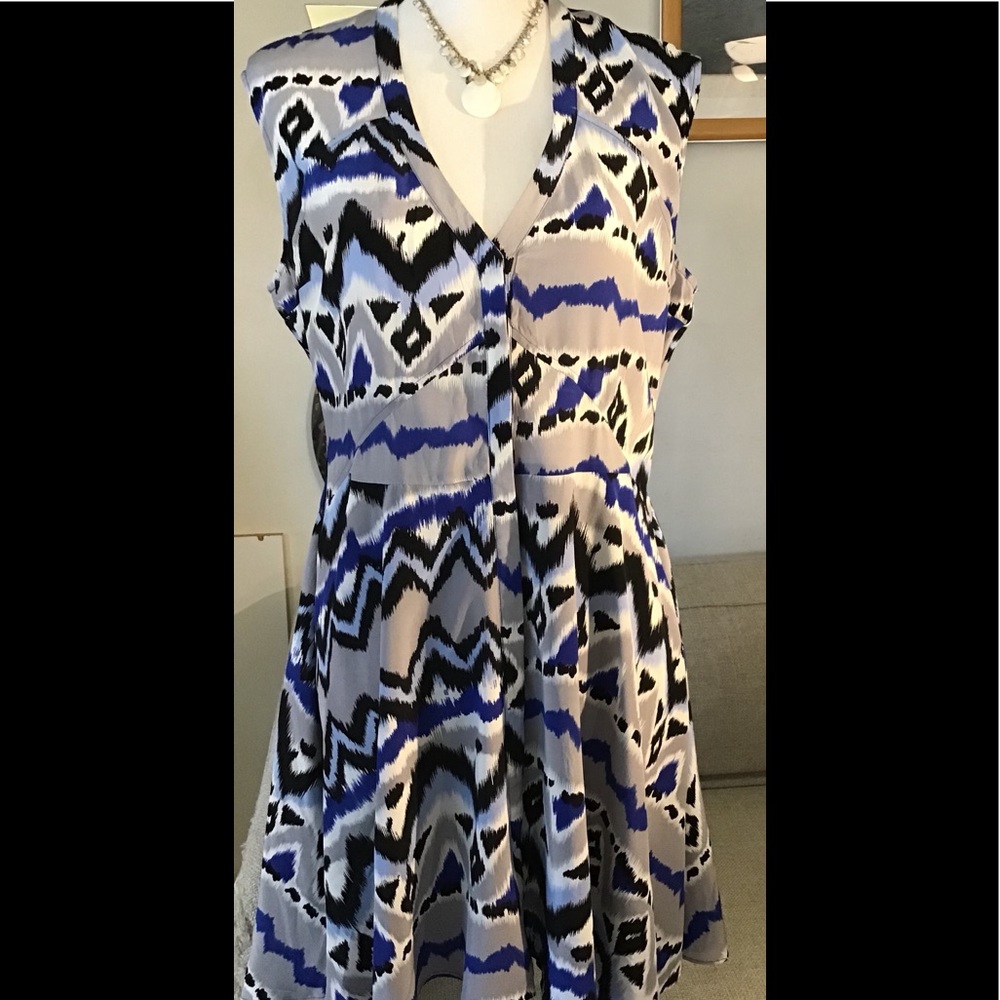 The Letter. Silk high low dress with lining. L